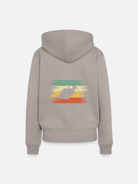 Rafting - Frauen Premium Bio Hoodie - Taupe