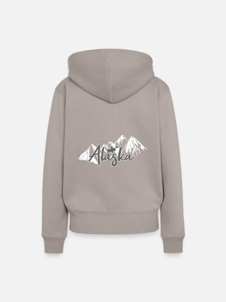 Alaska - Frauen Premium Bio Hoodie - Taupe