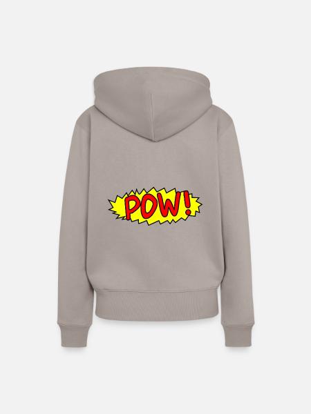 Pow - Frauen Premium Bio Hoodie - Taupe