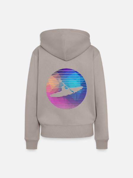 Kayak - Frauen Premium Bio Hoodie - Taupe