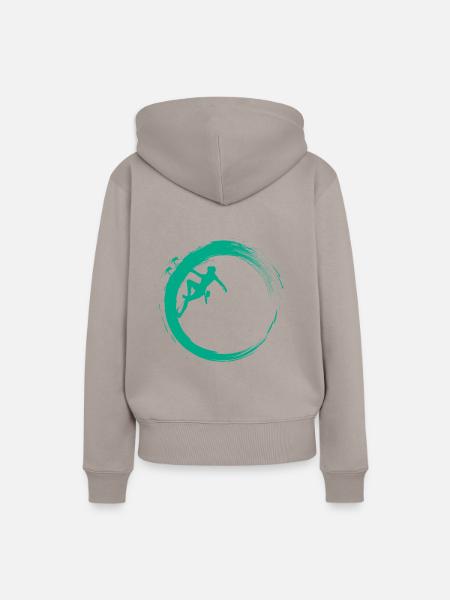 Bouldering - Frauen Premium Bio Hoodie - Taupe
