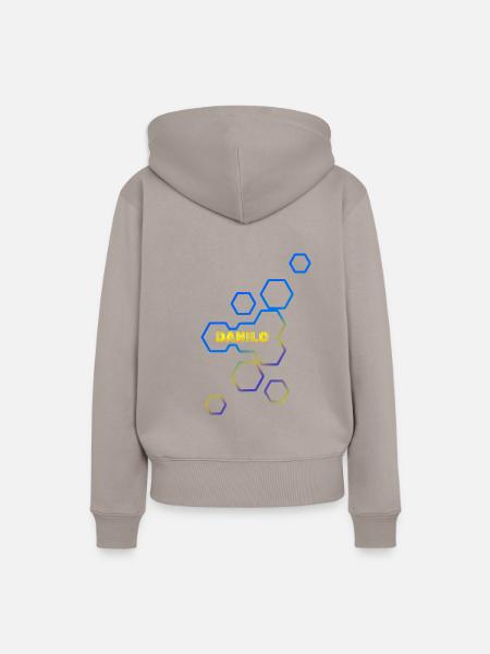 Bienenwaben Danilo - Frauen Premium Bio Hoodie - Taupe