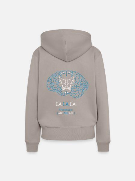 I.A. Autsch, Autsch, Autsch - Frauen Premium Bio Hoodie - Taupe