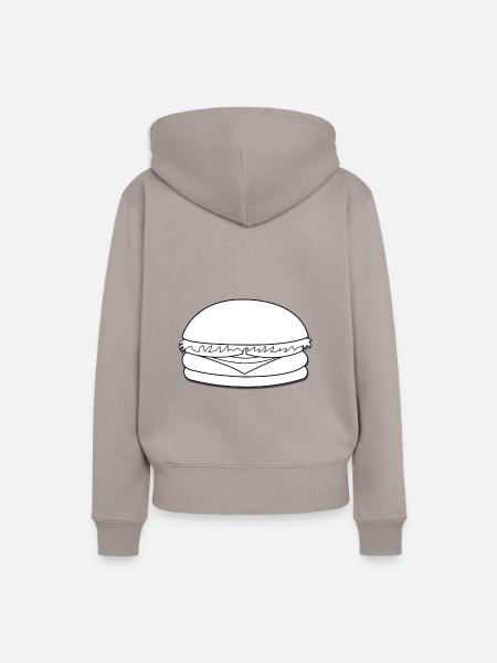 Burger - Frauen Premium Bio Hoodie - Taupe