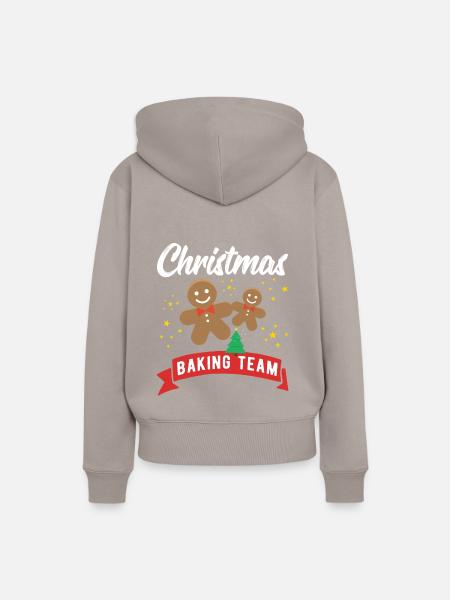 Christmas Baking Team - Frauen Premium Bio Hoodie - Taupe