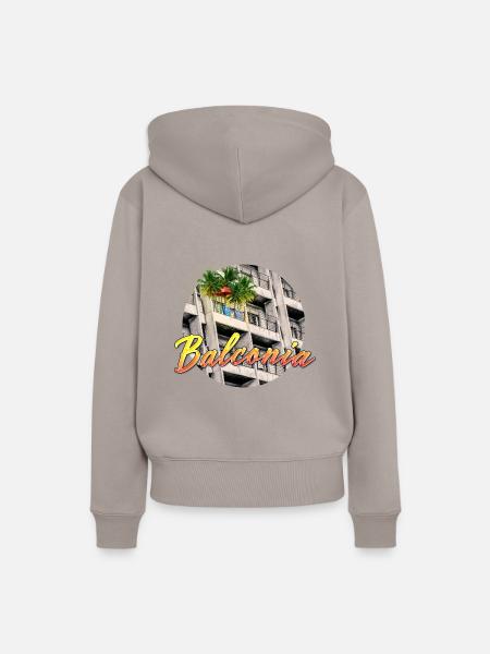 BALCONIA - Frauen Premium Bio Hoodie - Taupe