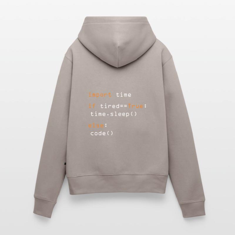 Python Code Import Sleep Tired Loop Frauen Premium Bio Hoodie