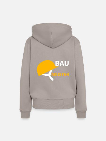 Baumeister Bauarbeiter - Frauen Premium Bio Hoodie - Taupe