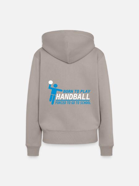 Handball - Frauen Premium Bio Hoodie - Taupe