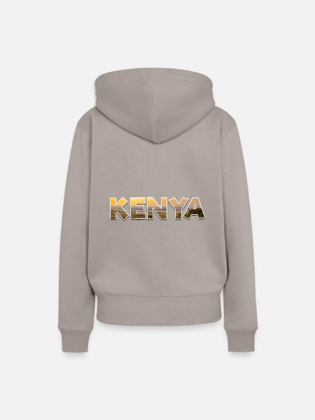 Kenya - Frauen Premium Bio Hoodie - Taupe