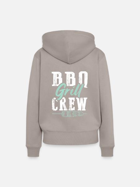 grillen bbq - Frauen Premium Bio Hoodie - Taupe