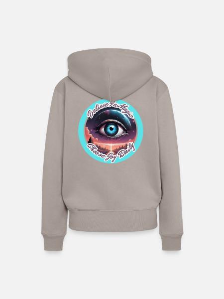 Believe In Magic - Frauen Premium Bio Hoodie - Taupe