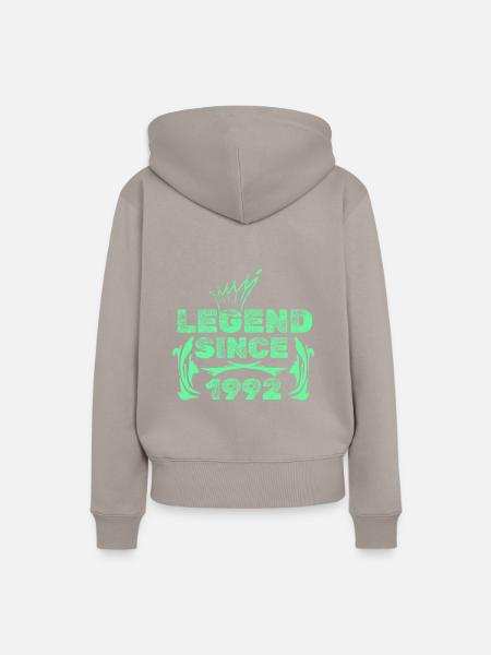 Geschenkidee 1992 - Frauen Premium Bio Hoodie - Taupe