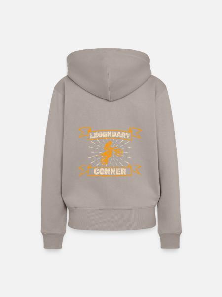 Motocross Conner - Frauen Premium Bio Hoodie - Taupe