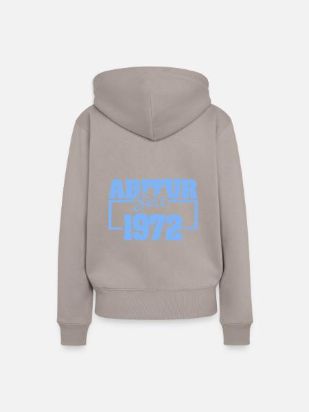 Abiturient 1972 - Frauen Premium Bio Hoodie - Taupe