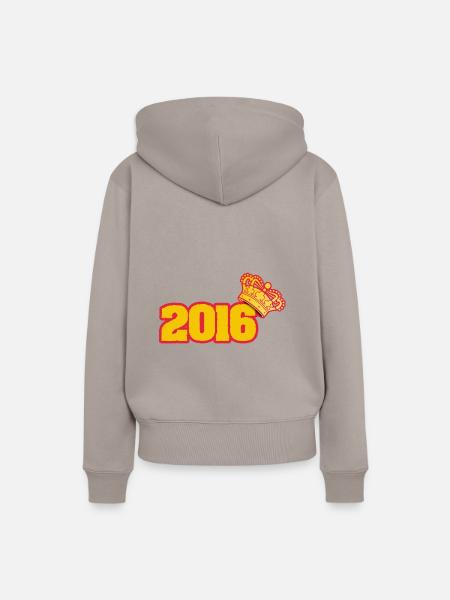im 2016 - Frauen Premium Bio Hoodie - Taupe