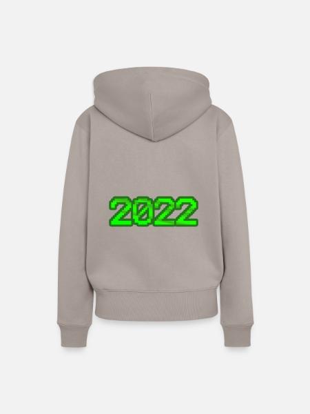 Witzig 2022 - Frauen Premium Bio Hoodie - Taupe