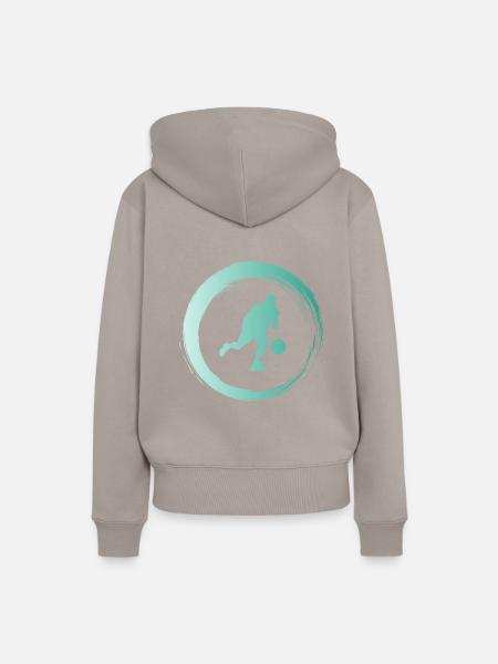 Sporty Hobby Leidenschaft Basketball - Frauen Premium Bio Hoodie - Taupe
