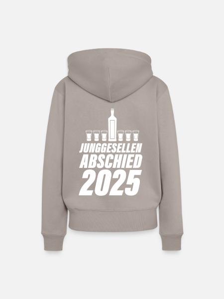 Junggesellen Abschied 2025 - Frauen Premium Bio Hoodie - Taupe