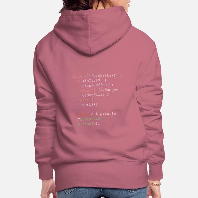 Programming, programmer and program code Women’s Premium Organic Hoodie