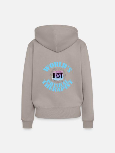 Die weltweit besten Physiotherapeuten - Frauen Premium Bio Hoodie - Taupe