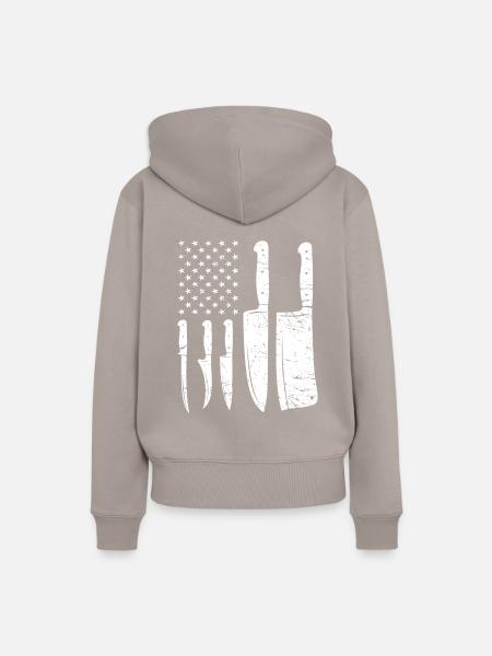 Koch - Frauen Premium Bio Hoodie - Taupe