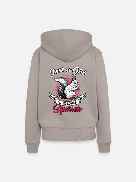 eichhörnchen - Frauen Premium Bio Hoodie - Taupe