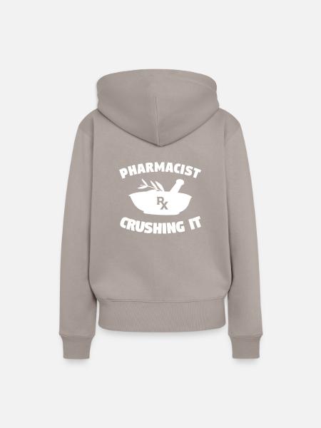Pharmacist Crashing It Pharmacy Technician - Frauen Premium Bio Hoodie - Taupe