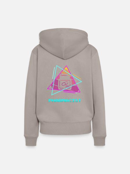 Retro Pharmacist Pharmaceutical Pharmacy - Frauen Premium Bio Hoodie - Taupe