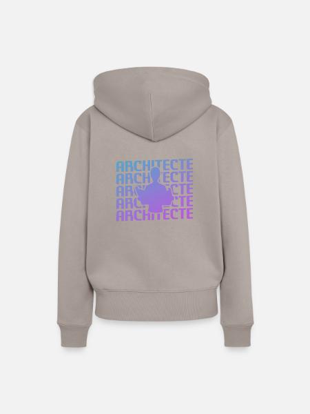 Retro Architecte Architecture Architectural - Frauen Premium Bio Hoodie - Taupe