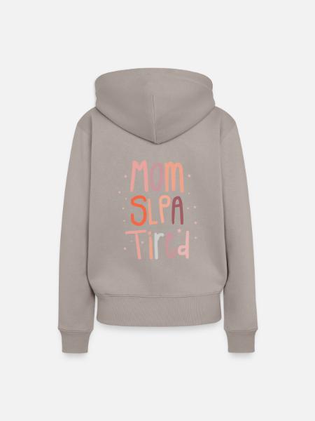 Mutter SLPA Müde Sprachpathologie-Assistentin - Frauen Premium Bio Hoodie - Taupe