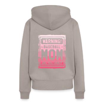Ich bin die verrückte Reha-Krankenschwester, die dich vor RN gewarnt hat - Frauen Premium Bio Hoodie - Taupe - Hinten - Julia (174cm)