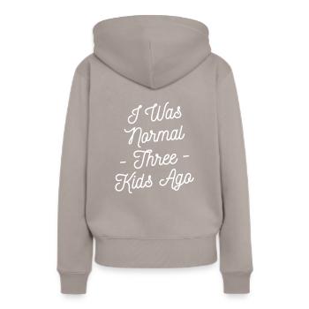 I'm The Crazy Rehab Nurse They Warned You About RN - Sweat à capuche Premium bio Femme - taupe - Dos - Julia (174cm)