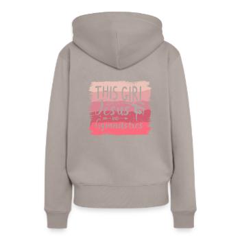 I'm The Crazy Rehab Nurse They Warned You About RN - Sweat à capuche Premium bio Femme - taupe - Dos - Julia (174cm)