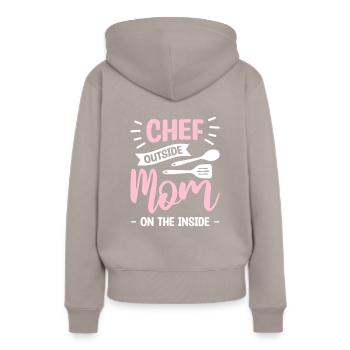 Ich bin die verrückte Reha-Krankenschwester, die dich vor RN gewarnt hat - Frauen Premium Bio Hoodie - Taupe - Hinten - Julia (174cm)