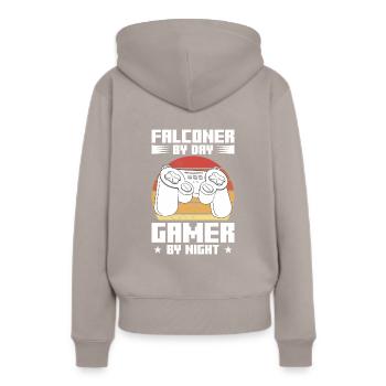 I'm The Crazy Rehab Nurse They Warned You About RN - Sweat à capuche Premium bio Femme - taupe - Dos - Julia (174cm)