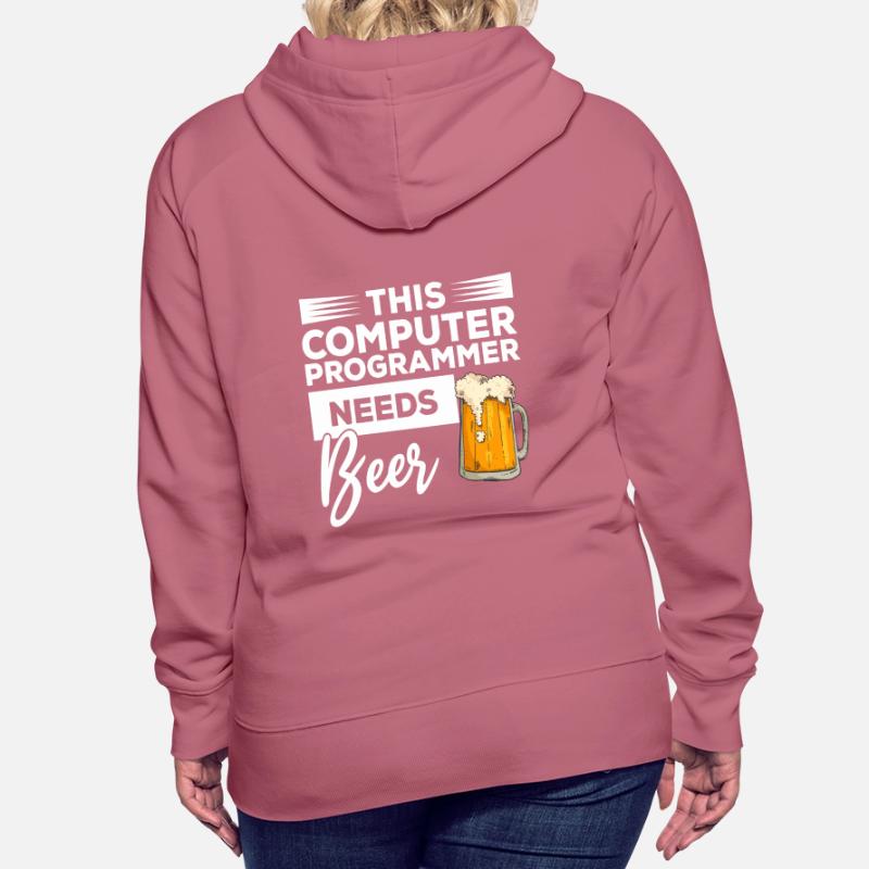 Dieser Computerprogrammierer braucht Bierprogrammierung Frauen Premium Bio Hoodie
