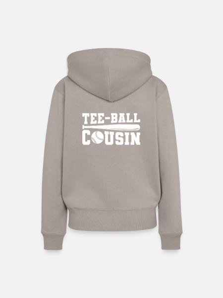 Tee-Ball Cousin T-Ball - Frauen Premium Bio Hoodie - Taupe