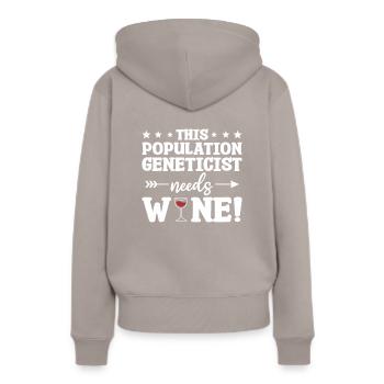 Ce généticien des populations a besoin de la génétique du vin - Sweat à capuche Premium bio Femme - taupe - Dos - Julia (174cm)