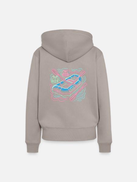 River Wildwasser Rafting Rafter - Frauen Premium Bio Hoodie - Taupe