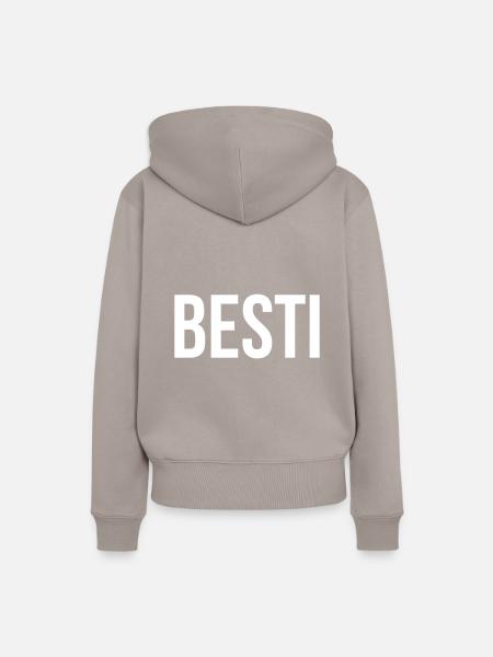 Besti - Frauen Premium Bio Hoodie - Taupe
