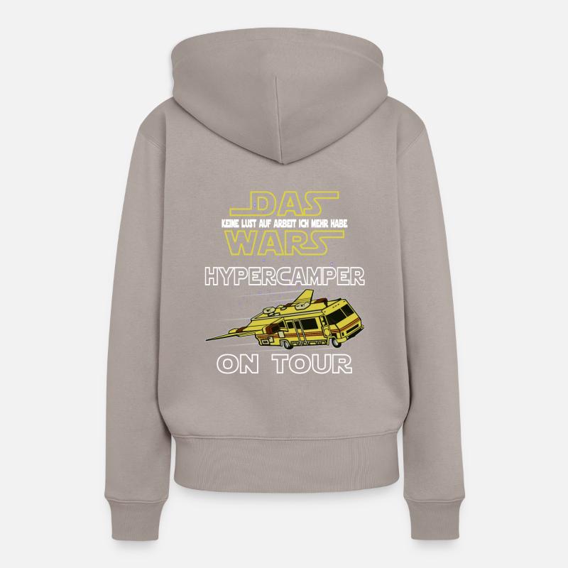 Hypercamper on Tour - Sweat à capuche Premium bio Femme - taupe