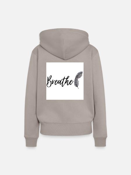 riesig - Frauen Premium Bio Hoodie - Taupe