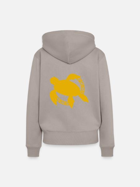 Schildkröte / Kriechtier - Reptilie - Frauen Premium Bio Hoodie - Taupe
