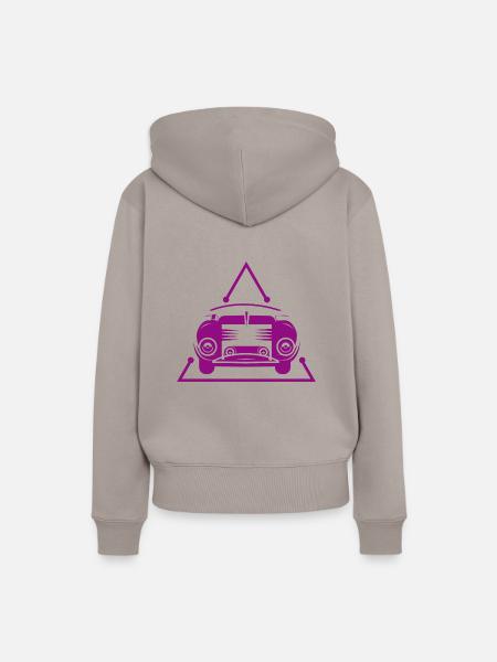 Auto - Oldtimer - Nostalgisch Fahrzeuge - Frauen Premium Bio Hoodie - Taupe
