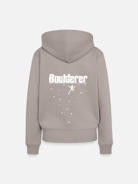 Bouldern Boulderer - Frauen Premium Bio Hoodie - Taupe