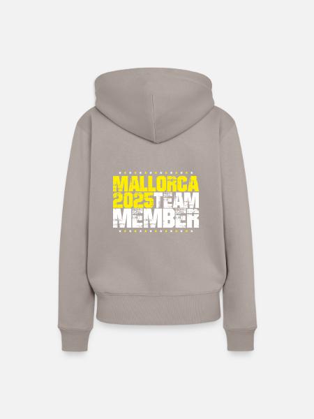 Mallorca 2025 Team - Frauen Premium Bio Hoodie - Taupe
