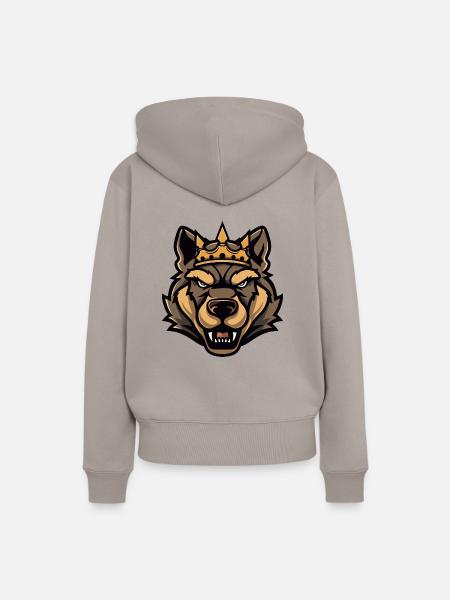 Kangal Hund Krone - Frauen Premium Bio Hoodie - Taupe