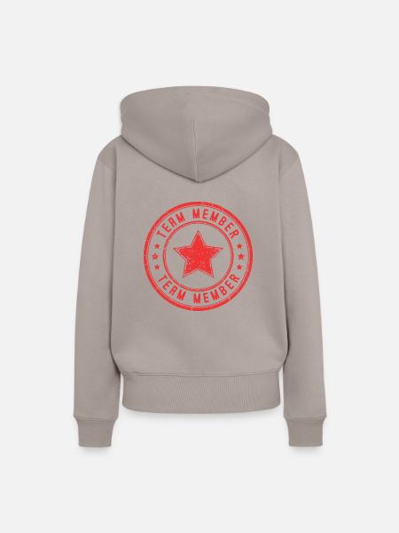 Team Mitglied - Frauen Premium Bio Hoodie - Taupe