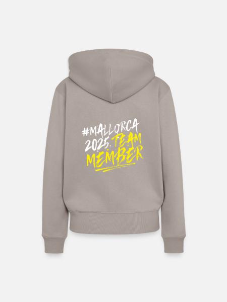 Mallorca 2025 Team - Frauen Premium Bio Hoodie - Taupe